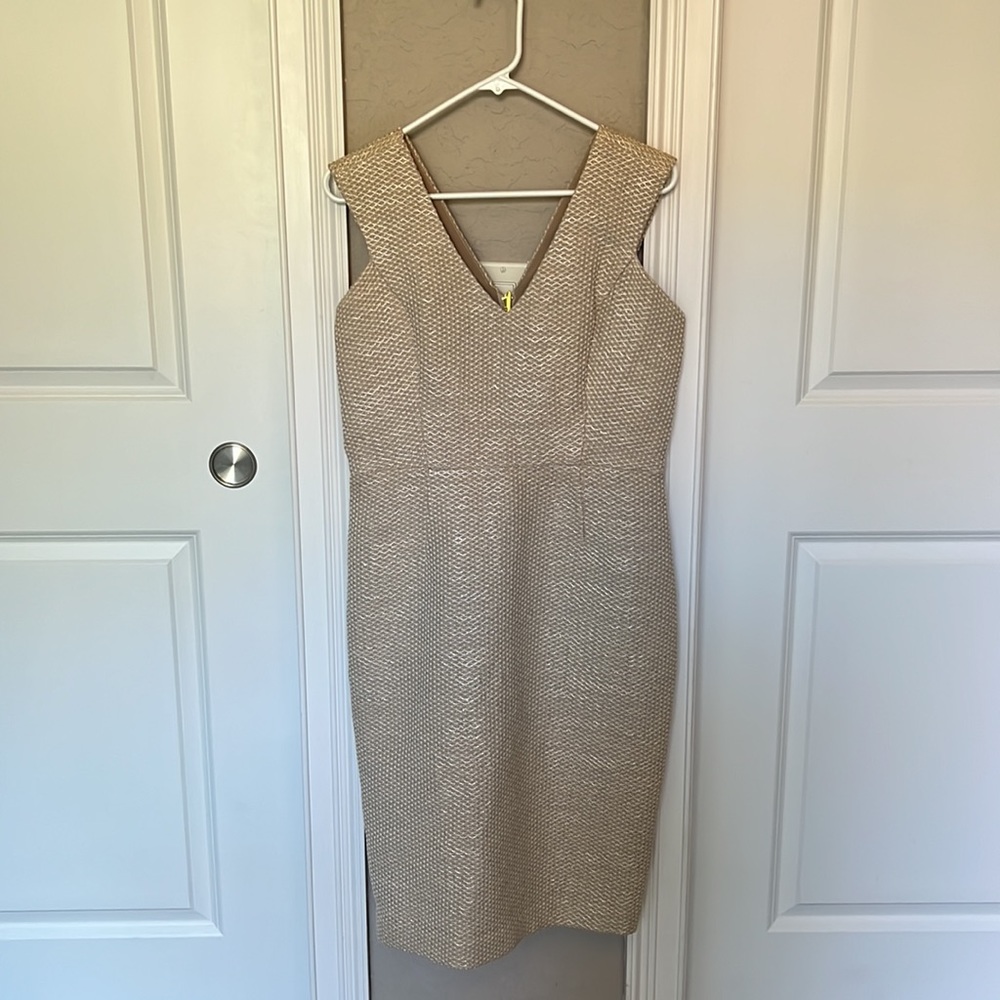 Champagne Color Badgley Mischka Dress